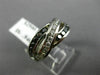 ESTATE WIDE .64CT BLACK & WHITE DIAMONDS 14KT WHITE GOLD INFINITY LOVE RING #860