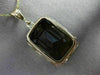 ESTATE MASSIVE 60CT AAA SMOKY TOPAZ 14KT ROSE GOLD 3D CLASSIC FLOATING PENDANT