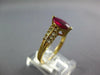 1.11CT DIAMOND & AAA RUBY 14KT YELLOW GOLD 3D MARQUISE & ROUND ENGAGEMENT RING