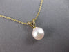 ESTATE AAA SOUTH SEA PEARL 14KT YELLOW GOLD 3D 6.5MM SOLITAIRE FLOATING PENDANT