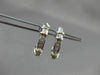 ESTATE .25CT BAGUETTE DIAMOND 14KT WHITE & YELLOW GOLD UMBRELLA EARRINGS #22505