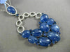 ANTIQUE MASSIVE 29.40CT DIAMOND & MULTI GEM 14KT WHITE GOLD HANGING PENDANT