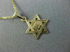 ESTATE 14KT YELLOW GOLD 3D HANDCRAFTED CLASSIC STAR OF DAVID ZION PENDANT #26160