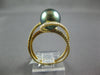 .45CT DIAMOND & AAA TAHITIAN PEARL 18KT YELLOW GOLD CRISS CROSS LOVE KNOT RING