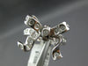 ESTATE LARGE .55CT DIAMOND 14KT WHITE GOLD 3D CLASSIC ETOILE BOW FUN RING