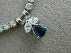 ANTIQUE 8.32CT DIAMOND & AAA SAPPHIRE 18KT WHITE GOLD MULTI DROP NECKLACE #385