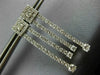 ESTATE 1.60CT DIAMOND 14KT WHITE GOLD 3D CLASSIC SQUARE HANGING EARRINGS #1676