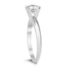 ESTATE 1.0CT DIAMOND 14KT WHITE GOLD 3D CLASSIC ROUND SOLITAIRE ENGAGEMENT RING