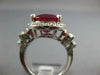 LARGE 12.15CT DIAMOND & AAA RUBY 14K WHITE GOLD OVAL ROUND & MARQUISE RING 26886