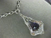 ANTIQUE EXTRA LARGE 38.0CT DIAMOND & AAA AMETHYST 18K WHITE GOLD LARIAT NECKLACE