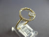 ESTATE .31CT DIAMOND 14K YELLOW GOLD ROUND & BAGUETTE FLOWER CIRCLE OF LIFE RING