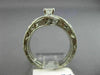 ESTATE WIDE .50CT DIAMOND 14K WHITE GOLD 3D FILIGREE WEDDING ENGAGEMENT RING SET