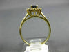 ESTATE 1.02CT DIAMOND & SAPPHIRE 14K YELLOW GOLD FLOWER ENGAGEMENT RING #11000