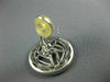 ESTATE LARGE .86CT DIAMOND 18KT WHITE GOLD 3D CIRCULAR MATTE CLIP ON EARRINGS
