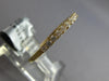 ESTATE .33CT DIAMOND 18KT YELLOW GOLD 2MM SEMI ETERNITY WEDDING ANNIVERSARY RING
