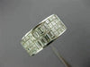ESTATE WIDE 2.08CT DIAMOND 18KT WHITE GOLD 3D INVISIBLE ANNIVERSARY RING #26176