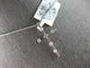 ESTATE .26CT DIAMOND 14KT WHITE GOLD CLASSIC ROUND ETOILE CROSS FLOATING PENDANT