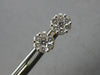 .50CT DIAMOND 14KT YELLOW GOLD 3D CLASSIC CLUSTER FLOWER INVISIBLE STUD EARRINGS