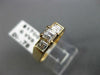 ANTIQUE .76CT ASSCHER CUT DIAMOND 14KT YELLOW GOLD PAST PRESENT FUTURE RING #112