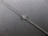 ESTATE .20CT FLAME CUT & ROUND DIAMOND 18KT WHITE GOLD LEAF BY THE YARD BRACELET