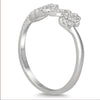 ESTATE .20CT DIAMOND 14K WHITE GOLD 3D CLASSIC ROUND SCRIPT LOVE RING
