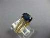 WIDE 2.05CT DIAMOND & AAA SAPPHIRE 14KT YELLOW GOLD OVAL & ROUND ENGAGEMENT RING