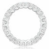 2.70CT DIAMOND 18KT WHITE GOLD ASSCHER CUT SHARE PRONG ETERNITY ANNIVERSARY RING
