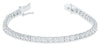 ESTATE LARGE 9.0CT DIAMOND 14KT WHITE GOLD 3D CLASSIC ROUND TENNIS BRACELET