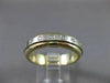 ESTATE .40CTW DIAMOND 14KT TWO TONE GOLD FLOATING MENS ANNIVERSARY RING #10837