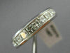 ESTATE WIDE 2.90CT PRINCESS CUT DIAMOND 14KT WHITE GOLD 3D ETERNITY RING #22375