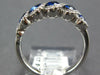 1.23CT DIAMOND & AAA SAPPHIRE 18K WHITE GOLD OVAL INFINITY LOVE ANNIVERSARY RING