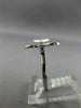 ESTATE WIDE .35CT DIAMOND 14KT WHITE GOLD 3D DOUBLE HEART MICRO PAVE LOVE RING