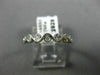ESTATE .11CT DIAMOND 14K WHITE GOLD ETOILE BEZEL SEMI ETERNITY ANNIVERSARY RING