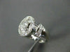 ANTIQUE LARGE .81CT DIAMOND HEART 3D 14KT WHITE GOLD RING SIMPLY BEAUTIFUL 16482