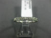 ESTATE .63CT DIAMOND 14K WHITE GOLD 3D CLASSIC ETERNITY WEDDING ANNIVERSARY RING