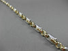 ESTATE LARGE & EXTRA LONG 14KT 2TONE GOLD FANCY LINK ITALIAN MEN BRACELET #19323