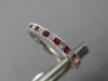 .41CT DIAMOND AAA RUBY 18K WHITE GOLD PRINCESS FILIGREE CHANNEL ANNIVERSARY RING
