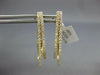 ESTATE .57CT DIAMOND 18KT YELLOW GOLD 2 ROW DOUBLE OVAL CLIP ON HANGING EARRINGS