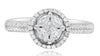 .55CT DIAMOND 18K WHITE GOLD ROUND PRINCESS & MARQUISE SHAPE INVISIBLE HALO RING