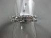 ESTATE 1.0CT ROUND & BAGUETTE DIAMOND 18K WHITE GOLD 3D WEDDING ANNIVERSARY RING
