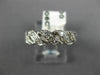 ANTIQUE 1.60CT DIAMOND 14K WHITE GOLD INFINITY FISHTAIL WEAVE ETERNITY RING #335
