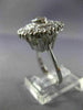 ANTIQUE LARGE 1.20CT DIAMOND 14KT WHITE GOLD 3D FILIGREE ENGAGEMENT RING #26090