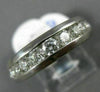 ESTATE WIDE 1CT DIAMOND PLATINUM CLASSIC SEMI ETERNITY CHANNEL ANNIVERSARY RING