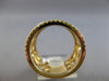 ESTATE LARGE 1.28CT DIAMOND 14K YELLOW GOLD CLASSIC MULTI OVAL FUN RING