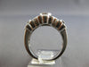 WIDE 1.40CT DIAMOND & AAA TANZANITE 14KT WHITE GOLD OVAL & ROUND FLOWER FUN RING