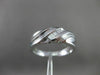 ESTATE WIDE 0.17CT DIAMOND 14KT WHITE GOLD BAGUETTE DIAGONAL MENS RING #21678