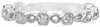.36CT DIAMOND 18K WHITE GOLD ROUND FILIGREE HEXGAON INFINITY 3/4TH ETERNITY RING