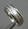 ESTATE WIDE 14KT WHITE GOLD 3D PLAIN CLASSIC WEDDING ANNIVERSARY BAND RING #2892