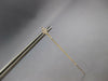 ESTATE LONG .14CT DIAMOND 14K YELLOW GOLD GEOMETRICAL CHAIN BAR HANGING EARRINGS