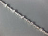 ANTIQUE 1.55CT DIAMOND 14KT WHITE GOLD BEZEL LINK TENNIS BRACELET 7.25 INCH #116